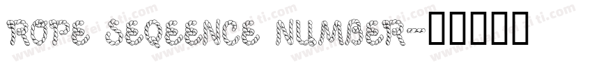 rope seqeence number字体转换